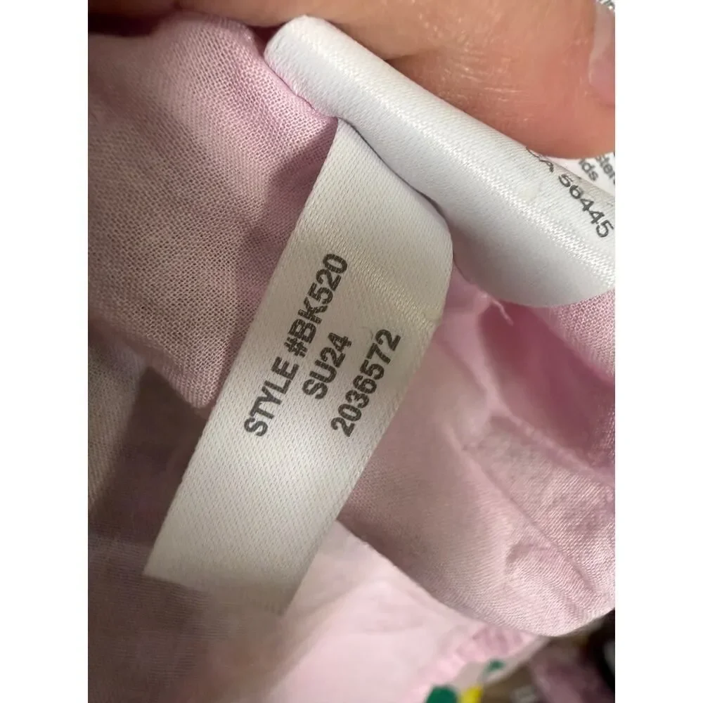 J. Crew Square Neck Midi Dress in Pink Lemons Sz. S
